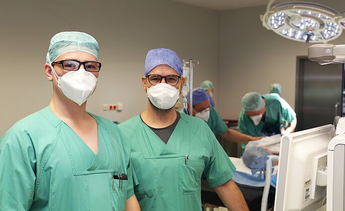 Mitarbeiter der Anästhesie im OP
