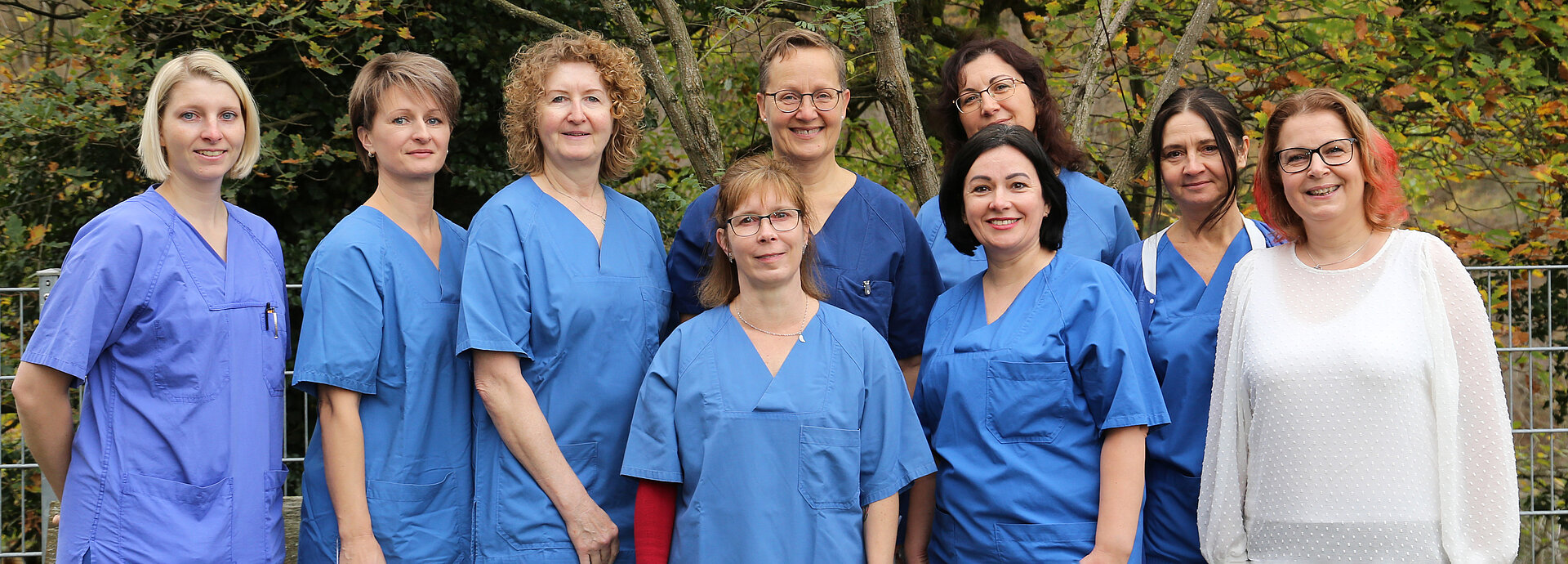 Team der Wirbelsäulentherapie der Klinik Falkeneck in Braunfels. 