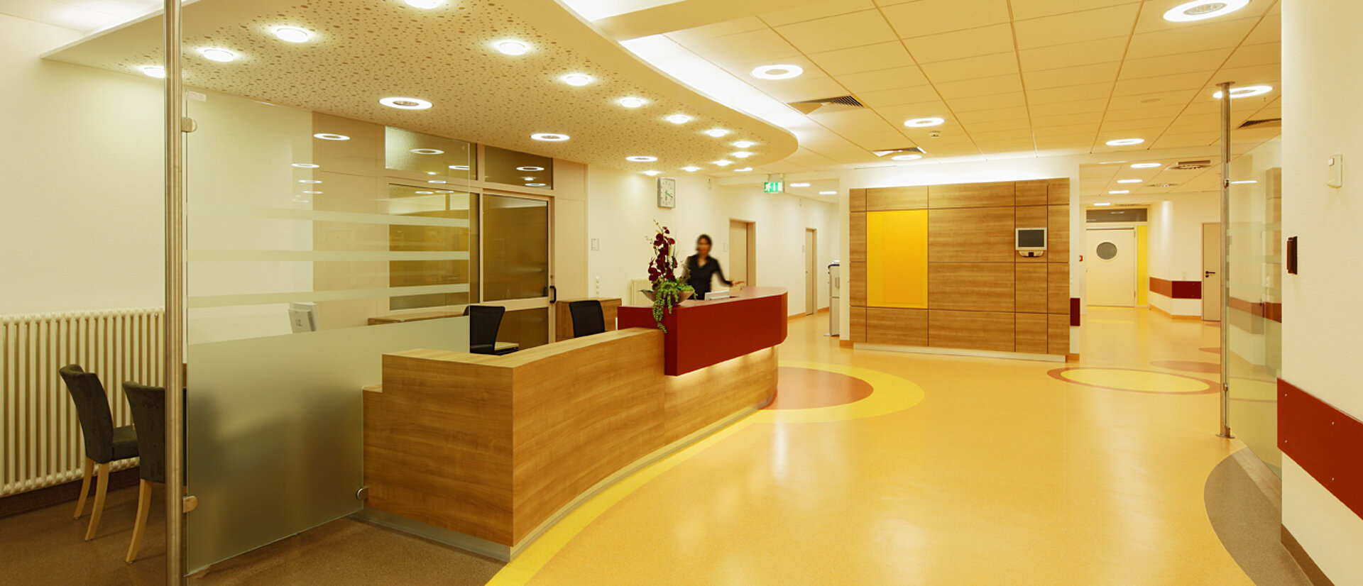 Der Anmeldebereich der Klinik für Strahlentherapie und Radioonkologie des Klinikum Wetzlar